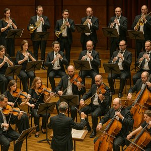 Orchestra in Harmonious Performance