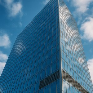 Sleek Glass Skyscraper