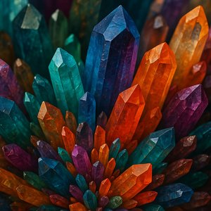 Vibrant Crystal Close-Up
