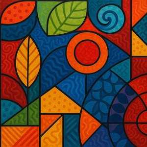 Vibrant Geometric Abstraction