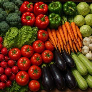 Vibrant Market Vegetables