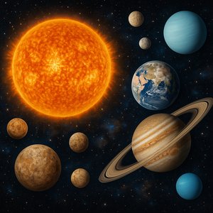 Vibrant Solar System Illustration