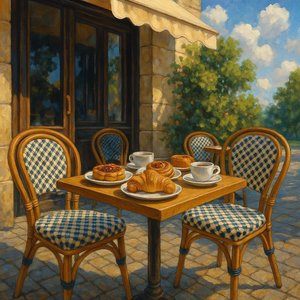 Charming Street Cafe Setting