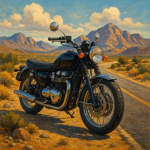 Desert Road Motorcycle