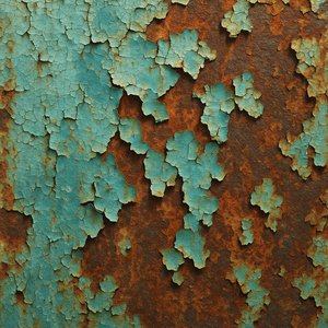 Rusted Metal with Peeling Paint