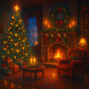 Cozy Christmas Living Room