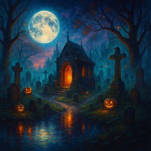 Enchanted Halloween Cemetery
