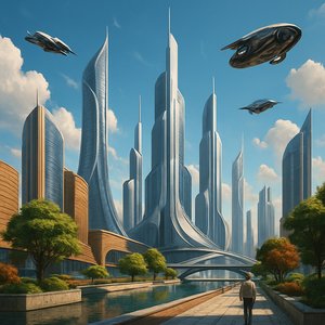 Futuristic Skyscraper Cityscape