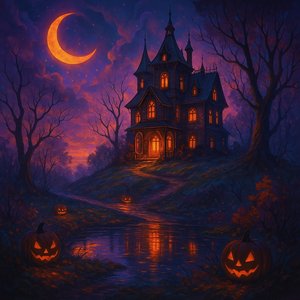 Haunted House on a Hill - Halloween Fantasy