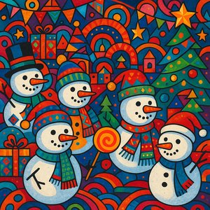 Snowmen Parade: A Pop-Surrealism Celebration