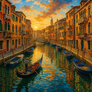 Venice Canals at Dawn