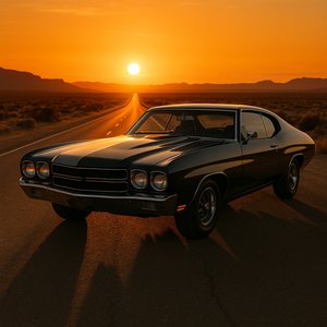 American Muscle at Sunset