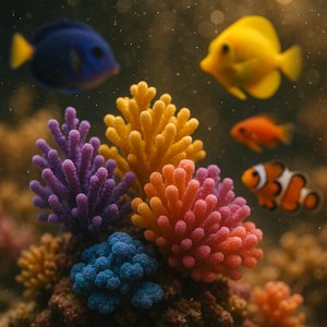 Burst of Reef Color — Cinematic Macro Coral