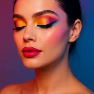 Chromatic Grace Vibrant Beauty Portrait