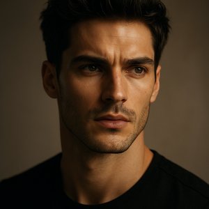 Cinematic Close-Up: Sculpted Profile