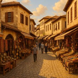 Gaziantep Old Town Bazaar at Golden Hour