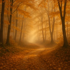 Golden Autumn Pathway
