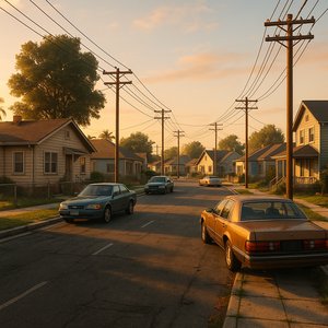 Golden Hour Suburb — Quiet Streets (Game World)