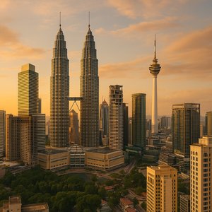 Kuala Lumpur Skyline at Golden Hour