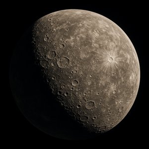 Jigsaw Planet Mercury in High Relief