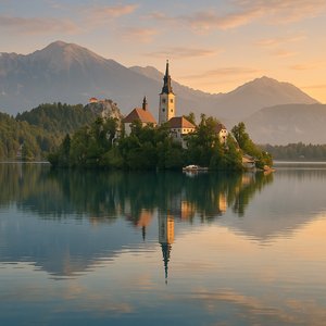 Morning Calm at Lake Bled