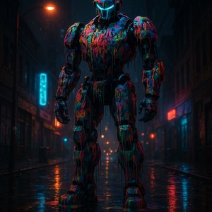 Neon Drip Sentinel