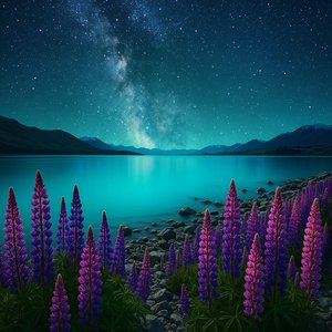 Neon-Turquoise Tekapo Nights