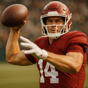 Quarterback Release — Slow Motion Action