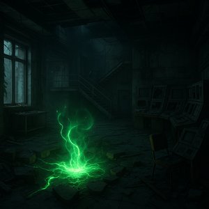 Residual Core — Abandoned Research Atrium