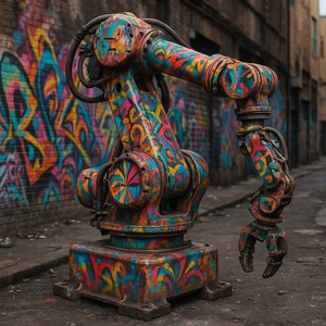 Spray-Painted Sentinel