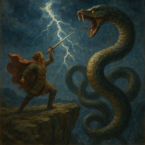 Stormbound Duel: Hero and Serpent