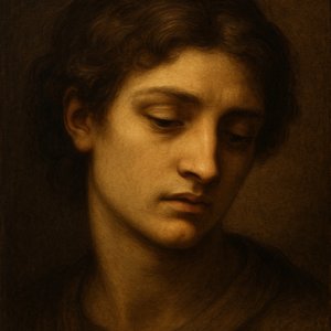 Study in Chiaroscuro: Youthful Head