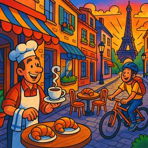 Sunrise at the Paris Café