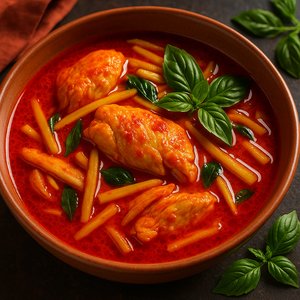 Thai Red Curry with Chicken and Bamboo Shoots