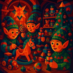 Whimsical Elf Workshop