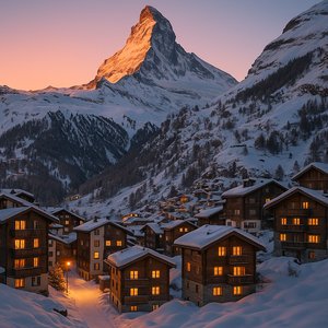 Zermatt at Sunrise — Matterhorn Overlook