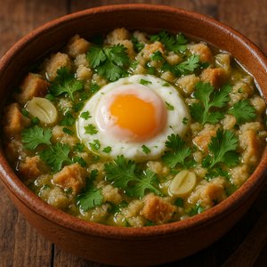 Açorda — Rustic Portuguese Bread Soup with Poached Egg