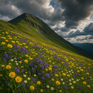 Alpine Bloom on a Ural Slope