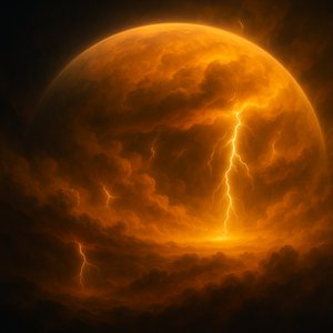 Amber Tempest: Lightning on an Alien World