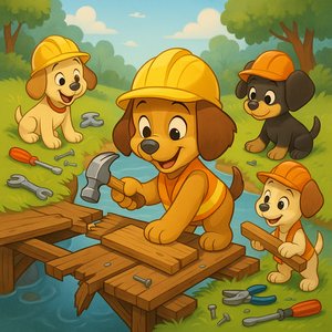 Bridge Builders: Puppy Construction Crew
