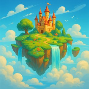 Castle on a Floating Island