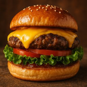 Classic American Cheeseburger — Melty Cheese & Juicy Patty