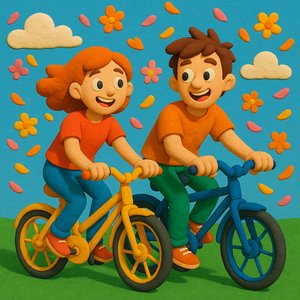 Clay-Style Ride: Joyful Bike Ride Through Petals