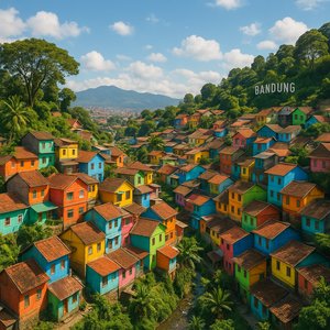 Colorful Hills of Bandung