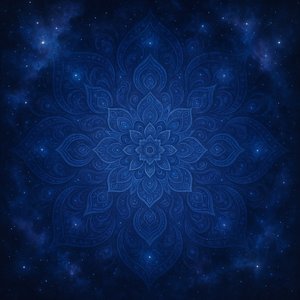 Cosmic Mandala — Midnight Bloom