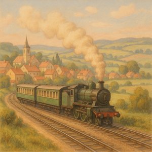 Countryside Express in Soft Pastel
