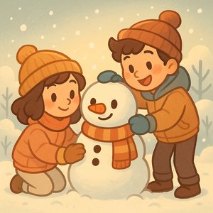 Cozy Winter Build: Cute Snowman Duo