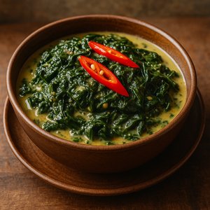 Creamy Laing — Taro Leaves in Coconut Curry