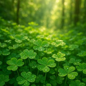 Dew-Kissed Shamrock Meadow