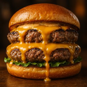 Double Wagyu Melt — Juicy Gourmet Burger